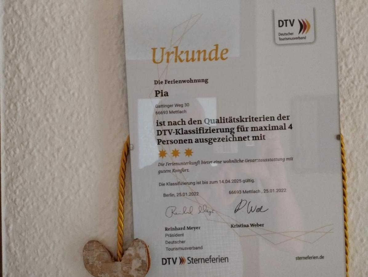 Ferienwohnung Pia Mettlach Esterno foto